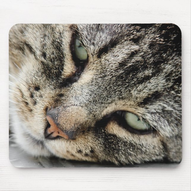 Cat Face Mouse Pad (Front)