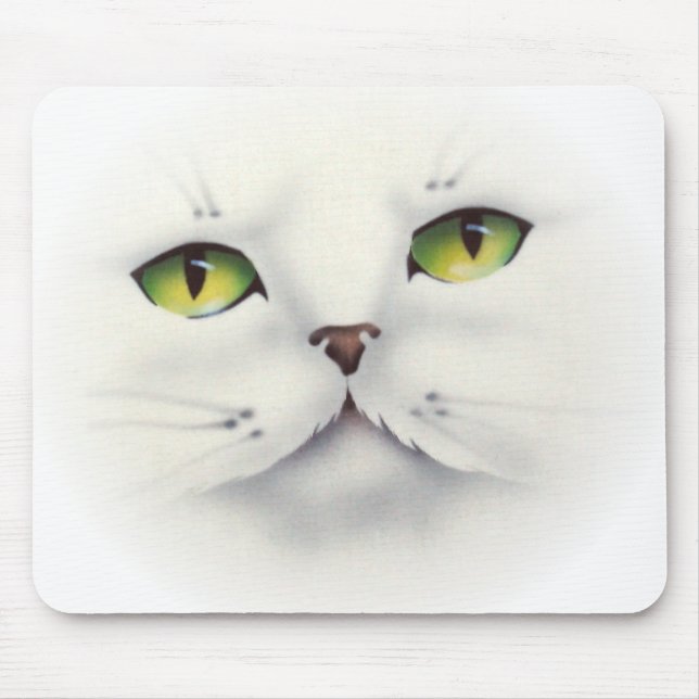 cat face mouse pad (Front)