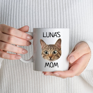 Cat Face Mug, Cat Photo Mug, Custom Cat Mug