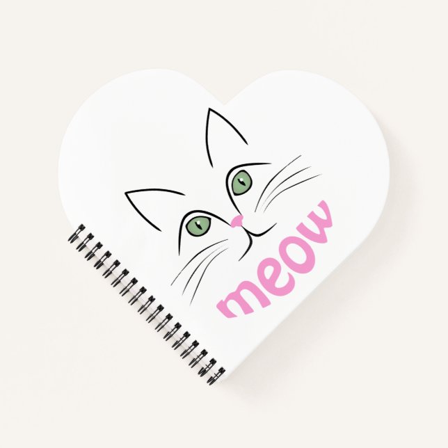 Cat face notebook (Front)