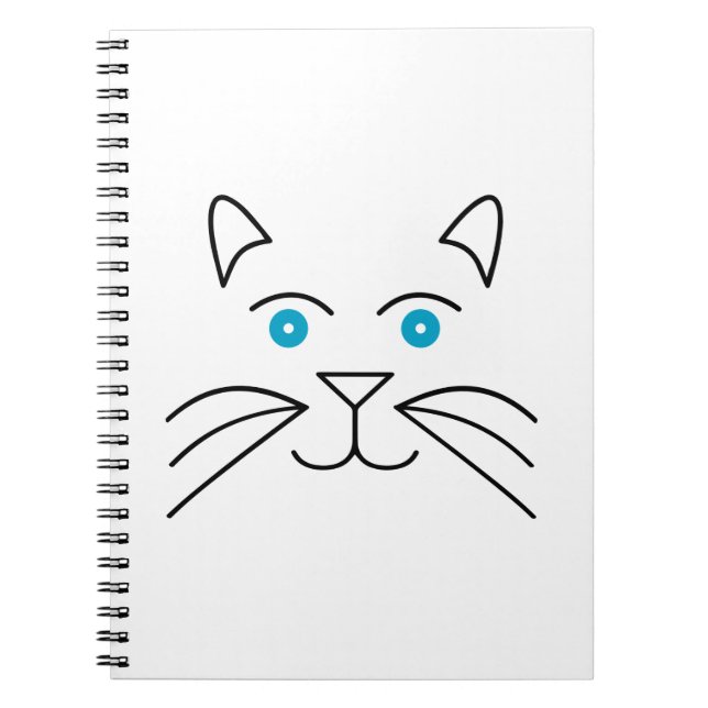 Cat face notebook (Front)