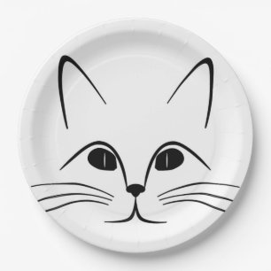 CAT FACE PAPER PLATE