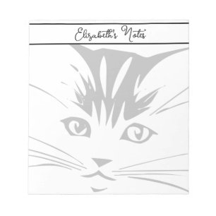 Cat Face personalized Notepad