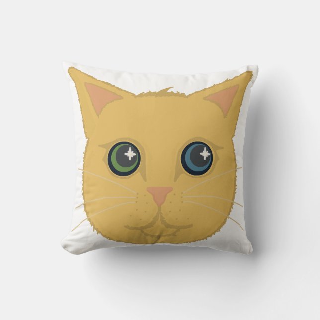 Cat Face Pillow (Front)