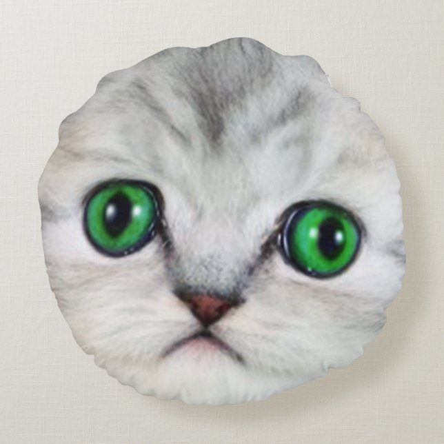cat face pillow 2 (Back)