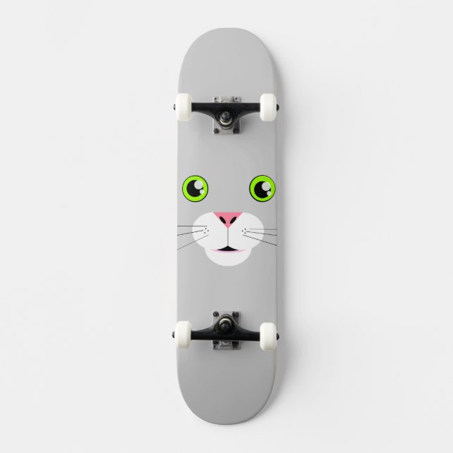 Cat Face Skateboard (Front)