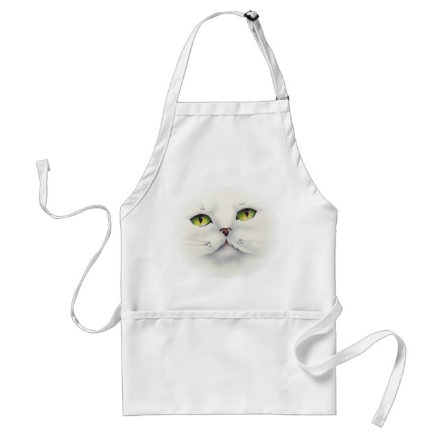cat face standard apron (Front)