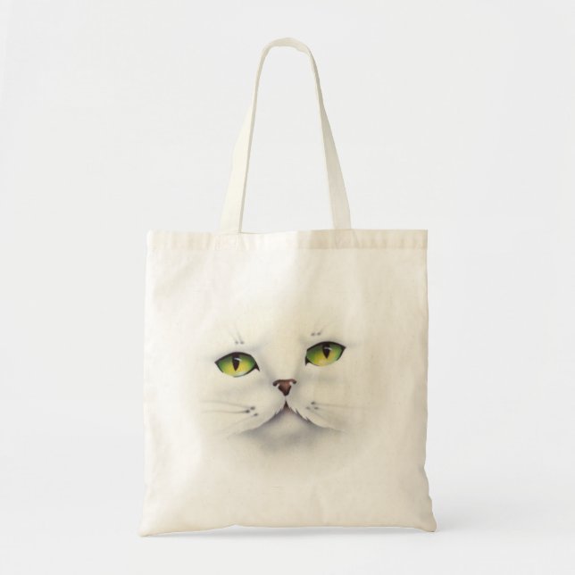 cat face tote bag (Front)