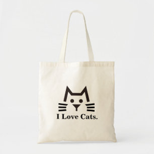 Cat-Face Tote Bag
