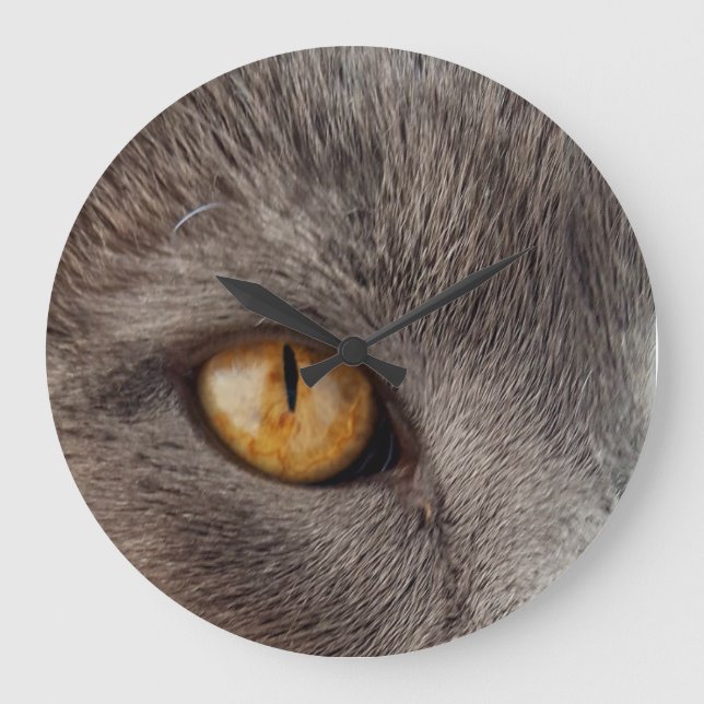 Cat Face Wall Clock (Front)