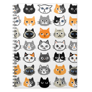 Cat Faces   Cute, Funny and Annoyed Cats Notebook