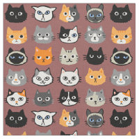 Cat Faces Pattern | Funny Cats Animal Lover's