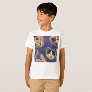 Cat faces with various breeds and patterns T-Shirt