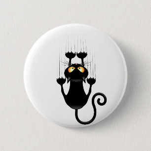 Cat Falling down fun cartoon character 2 Inch Round Button