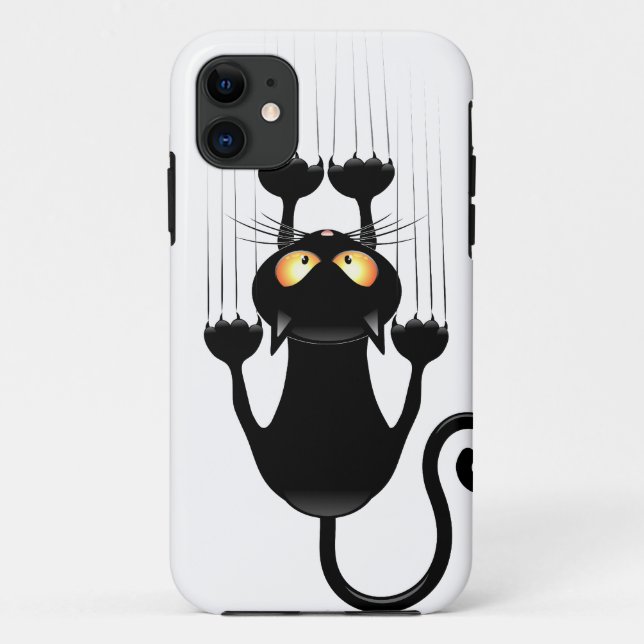 Cat Falling down fun cartoon character Case-Mate iPhone Case (Back)