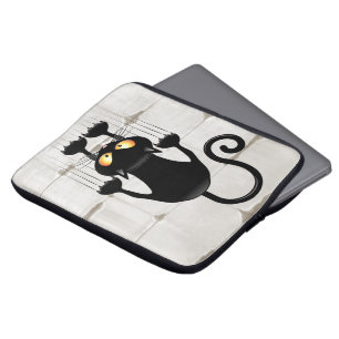Cat Falling down fun cartoon character Laptop Sleeve