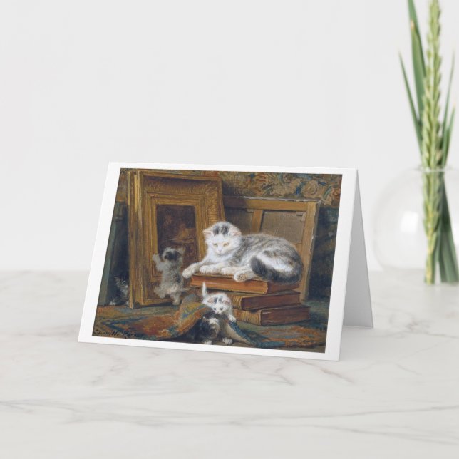 Cat Family, Henriette Ronner-Knip Card (Front)
