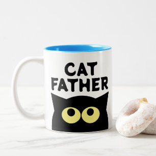 Cat Father funny coffee mug gift for pet owner