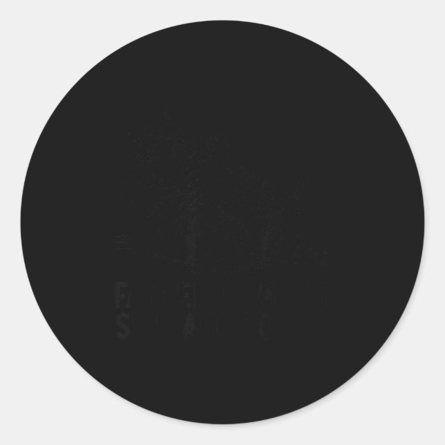 Cat Father I Am But Skin And Bones  Classic Round Sticker (Front)