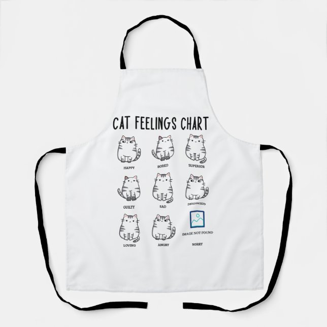 Cat Feelings Chart Apron (Front)