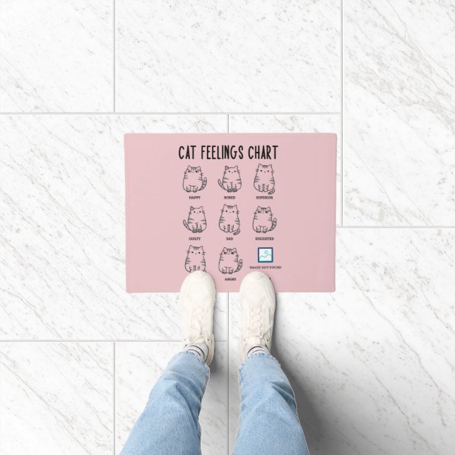 Cat Feelings Chart Doormat (Indoor)