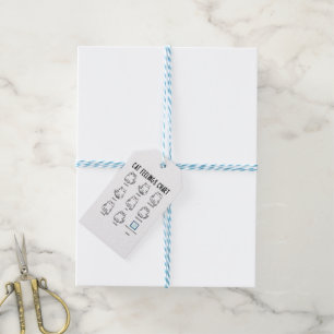 Cat Feelings Chart Gift Tags