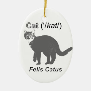 Cat Felis Catus Ceramic Ornament