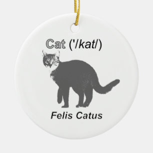 Cat Felis Catus Ceramic Ornament