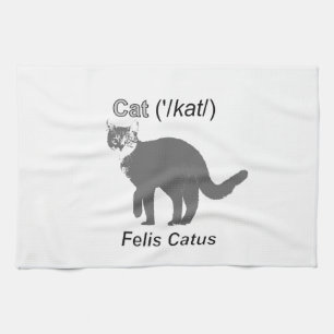 Cat Felis Catus Kitchen Towel