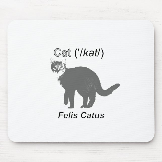 Cat Felis Catus Mouse Pad (Front)