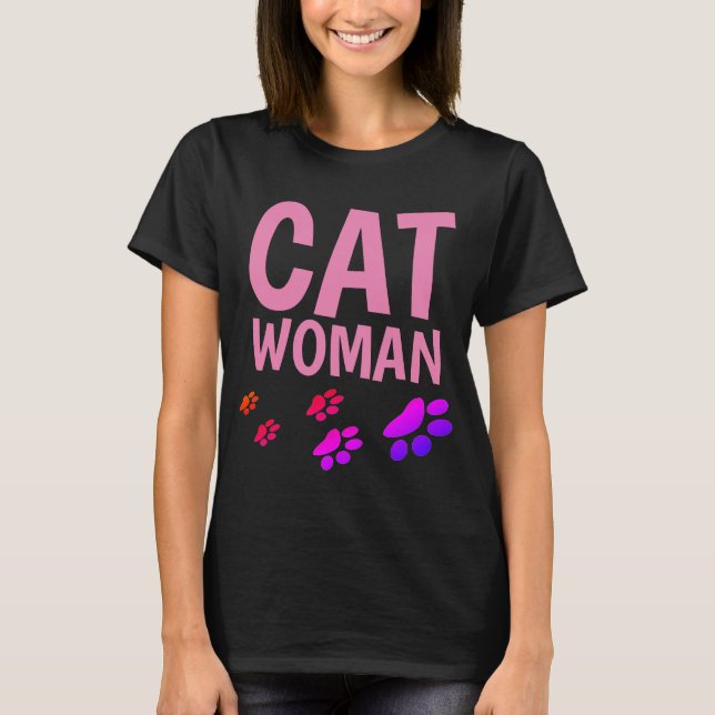 CAT FEMME Drôle Drôle Dames T-shirts & débardeurs (Devant)