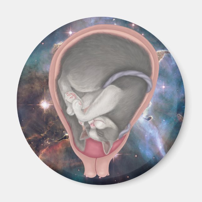 Cat Fetus Magnet (Front)