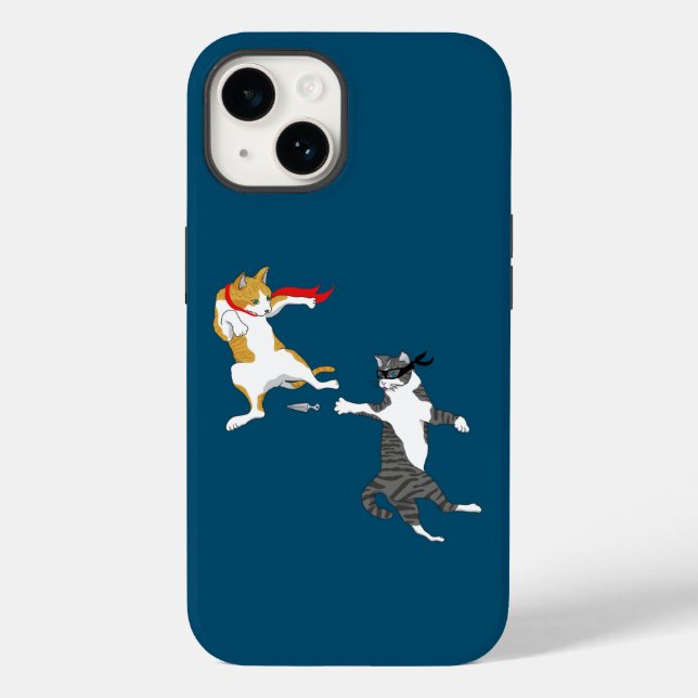 Cat fight Case-Mate iPhone case (Back)