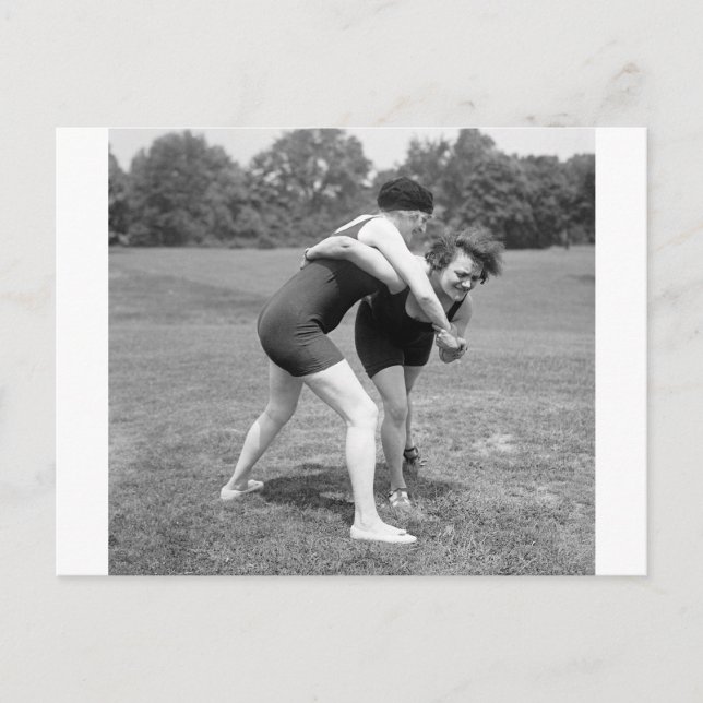 Cat Fight, early 1900s Postcard (Front)