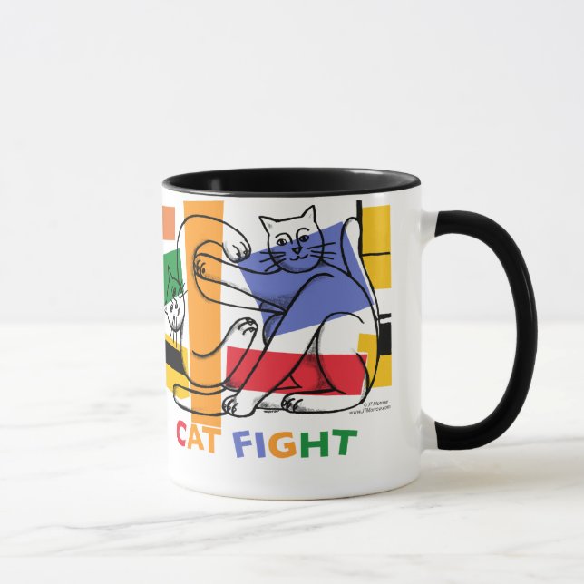Cat Fight Mug (Right)