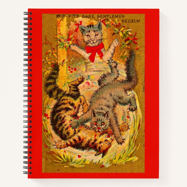 cat fight notebook (Front)