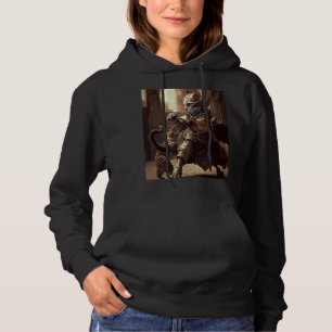 Cat Fighting Steampunk Hoodie