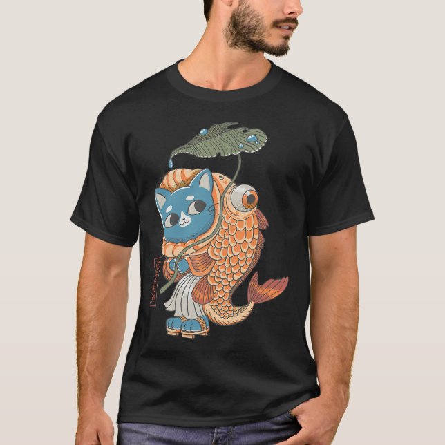 Cat fish Yokai T-Shirt (Front)