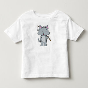 Cat Fishing Fisher Finshing rod Toddler T-shirt