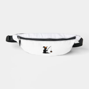 Cat Fishing Pumpkin Halloween Costume Cat Lover  Fanny Pack