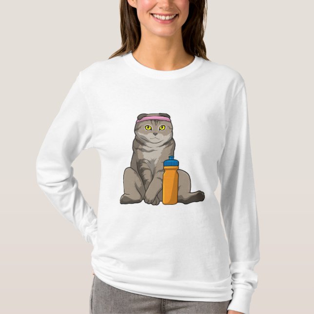 Cat Fitness Drinking mug T-Shirt (Front)