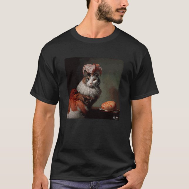 Cat Flamingo Bacon And Eggs T-Shirt (Front)