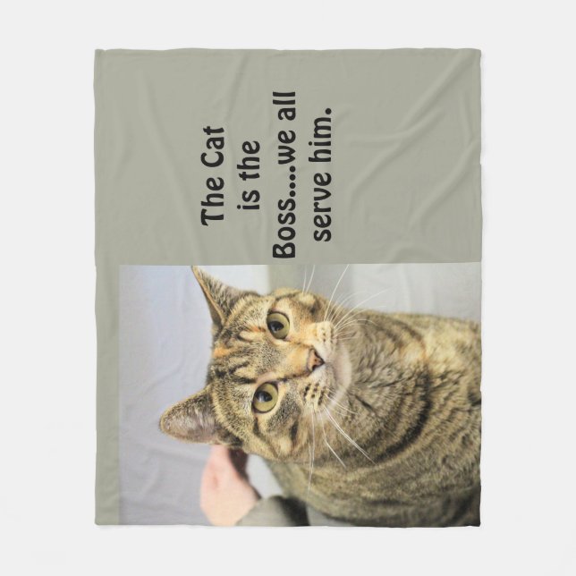 Cat Fleece Blanket (Front)