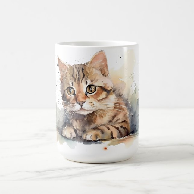 Cat Floral Mug  (Center)