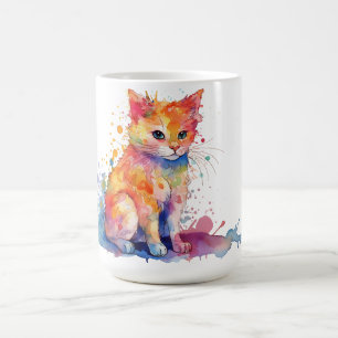 Cat Floral Mug