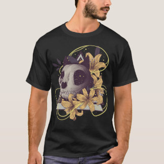 Cat floral skull T-Shirt