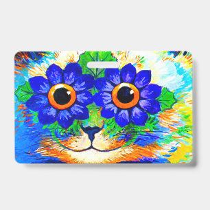 Cat Flower Eyes Badge