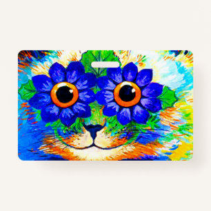 Cat Flower Eyes Badge
