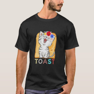 Cat Flower Toast Cat For Cat T-Shirt
