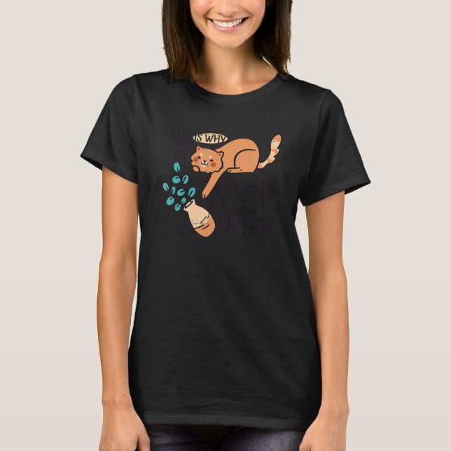 Cat  Flower Vase 2 T-Shirt (Front)